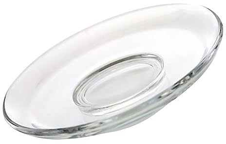 VERDANVERSE Platillo De Vidrio Posavasos Para Tazas De Té Plato Decorativo Para Café Leche Platillos De Vidrio Para Hogar Almohadillas Para Tazas De Té