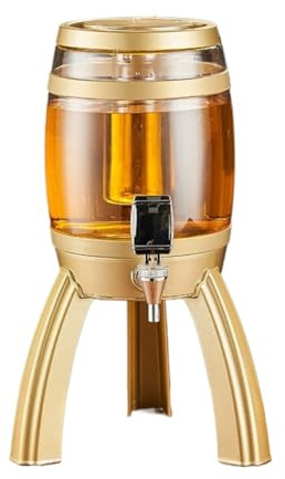 TOTIKI Dispensador De Cerveza Dispensador De Bebidas Dispensadores De Bebidas For Fiestas Bar En Casa Dispensador Bebidas(Gold)