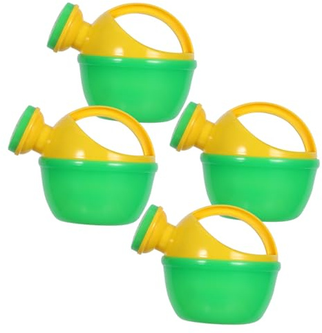 SUPVOX 4 Piezas Regaderas Infantiles de Plástico para Baño y Playa Juguetes de Riego Pequeños con Asas Juguetes de Agua Seguros y Coloridos para Bebés para Interactivos y Aprendizaje