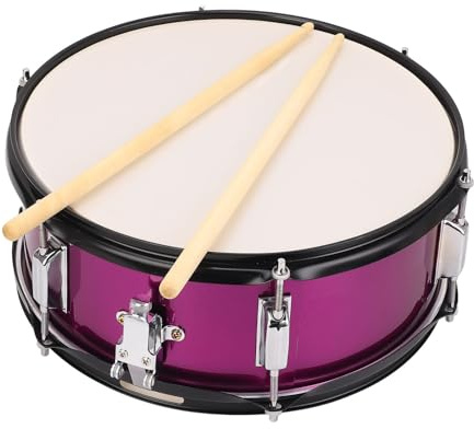 LOCADENCE Snare Drum Set aus Ahornholz, 14 X 5,5 Zoll 6 Drum Hoop Snares mit Drumsticks Tuner Schultergurt für Anfänger und Profis
