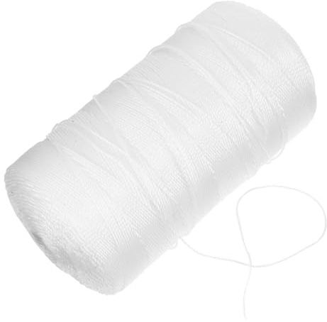 LIFKICH PE Climbing Plants Twine Rope Strong Gardening String for Outdoor Plant Ties Low Stretch Rope for Climbing Support Fishing Boating and Multi-purpose Use White
