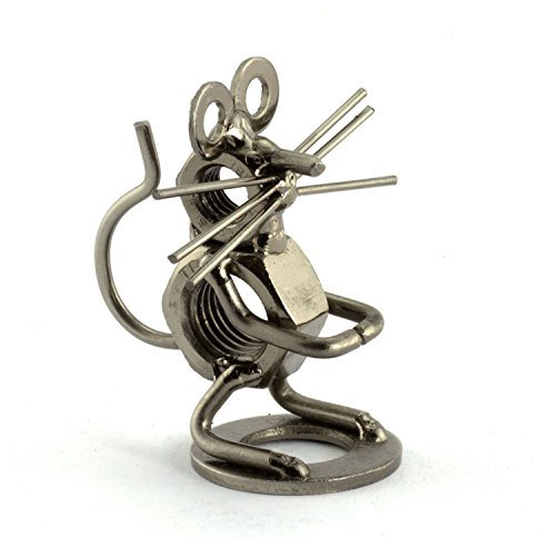 Steelman24 I Schraubenmännchen Maus I Made in Germany I Handarbeit I Geschenkidee I Stahlfigur I Metallfigur I Metallmännchen