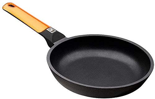 BRA Efficient Orange | Poêle 22 cm, Fonte d’Aluminium avec Revêtement Antiadhésif Platinum Plus sans PFOA, Compatible Tous Feux Dont Induction
