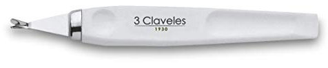 3 Claveles 12350 - Taglia cuticole, inossidabile 10 cm