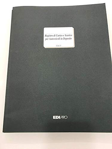 Edipro E2617 Carga/Descarga/Depósito para Autosaloni 47 páginas numeradas F.to 29.7 x 21