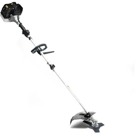 Wiltec 5in1 Benzin Multitool 1,76 PS Gartengerät, Rasentrimmer, Heckenschere, Hochentaster, Motorsense und 30 cm Verlängerungsstange für Gartenpflege