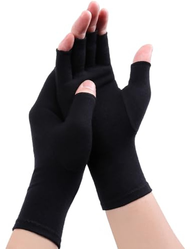 Gebell Fingerless Gloves For Women Men – Breathable Soft Cotton Half Finger Glove Spandex Blend, Comfortable Fit, Moisture-Wicking, Ideal for Sports Working