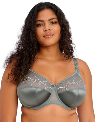 Elomi Women's Underwire Full Cup Banded Bra Coverage, Sheer, Willow, 38DD