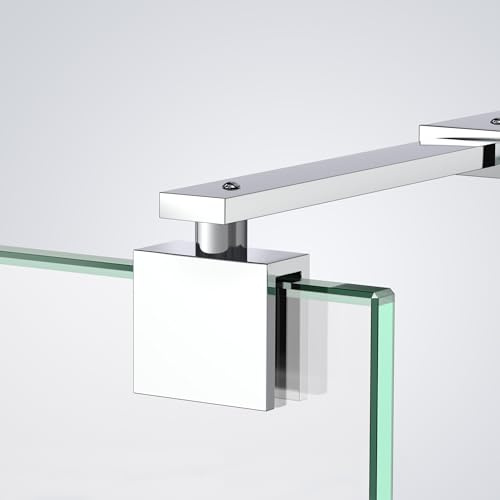 Heilmetz Barre de stabilisation,Barre de stabilisatiord extensible, paroi de douche pour parois de douche avec une épaisseur de verre de 8-10 mm Barre de stabilisation 70-120 cm (1 pièce)