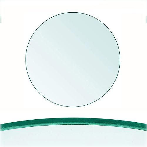 Rund Glasscheibe Tischplatte, Glastisch Platte für Esstisch Küchentische Gartentisch, Ø35cm-100cm, Hartglas Glasplatt Tisch Ersatztischplatte ,DIY Tisch, Glasplatte Rund ( Size : CLEAR-35CM(14INCH) )