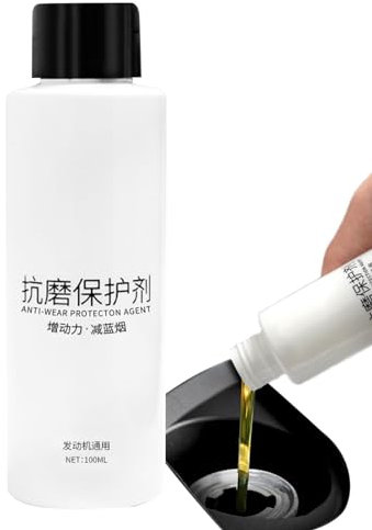 Leryveo Aditivo de aceite de alto kilometraje,Aditivo lubricante para motores - Potenciador de rendimiento del motor de 100 ml | Protección contra el desgaste, reconstrucción de superficies metálicas