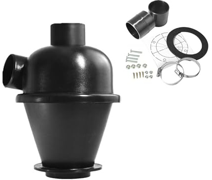 Baoblaze 50mm Cyclone Filter Dust Collector Vacuum Cleaner Replacements Removable Cyclone Separator for Woodworking Construction Waste