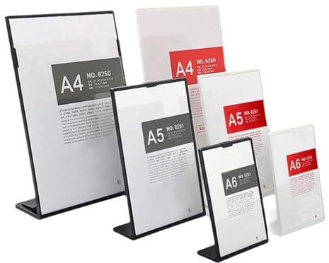 Onxyrbyte Preisschilder Aufsteller TischstäNder,StäNder Aufsteller Acryl Tischaufsteller,StüCk Tischaufsteller,Schlagfest,Kratz WetterbestäNdig,FüR Prospekte MenüKarte Werbung Fotorahmen