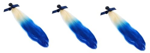Gatuida 3stücke Helm Zöpfe Dekoration Für Abnehmbarer Pferdeschwanz Unisex Braid Wigs Für Herren Und Damen Einfache Montage Für Verschiedene Geeignet