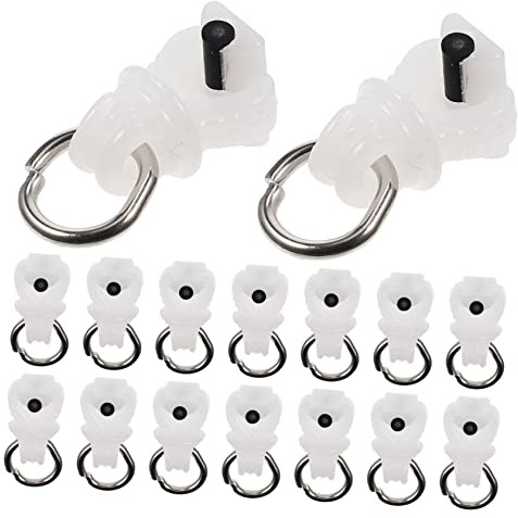 MAGICLULU 100stücke Gardinenrollen Gardinengleiter Gardinenschienenläufer Flexible Gleiter Für Gardinenschienen Gardinenwagen Gardinenschienenrollen