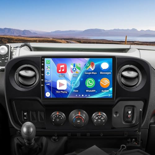 4G+64G Android 13 Car Stereo for Vauxhall Movano B Renault Master 3 w/Wireless Carplay Android Auto, 10 IPS Touch Screen 2 Din Car Radio Receiver GPS Navigation Bluetooth SWC BT Backup Camera Mic