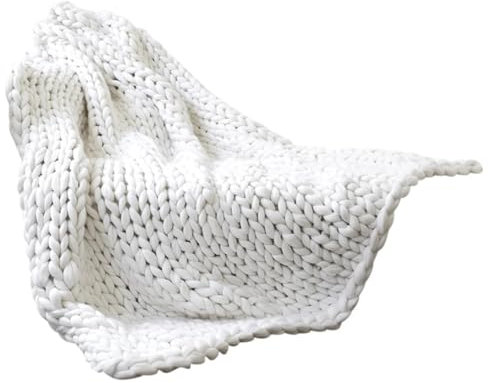 LSNNMU Strickdecke Sofadecke, gemütliche, grob gestrickte Decke, handgefertigt, for Stuhl, Sofa, Decke, Klimaanlage, Heimdekoration FüR Sofas