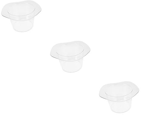 ABOOFAN 3 Stück Magischer Hut Eiskübel Cocktail Eimer Schwimmbad Shaker Teller Wein Whiskey Kühler Trichter Ananas Eiskübel Aufblasbarer Getränkehalter Stopper Flasche Acryl Transparent