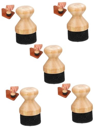 Homoyoyo 5pcs Cutting Board Wax Applicator Applicator Multi-Purpose Oil Brush