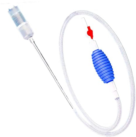 Aspirapolvere per Ghiaia per Acquari Sifone Trasparente per Pulizia Acquari | Pompa Acquario per Laghetto Betta Casa Gamberi Guppy Oro Principianti