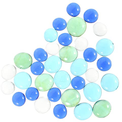 GLEAVI 3sacs Roches Colorées Verre Gravier Décoratif pour Pot De Fleurs Aquarium Pierres Artisanales Perles De Verre pour Décoration De Jardin