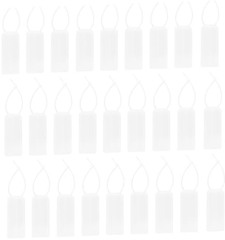 DECOMELODY de Cable para Identificación Fácil y Escritura de Abs 50 Etiquetas Organizador de Cables Resistentes y Reutilizables para Escritorio y Oficina