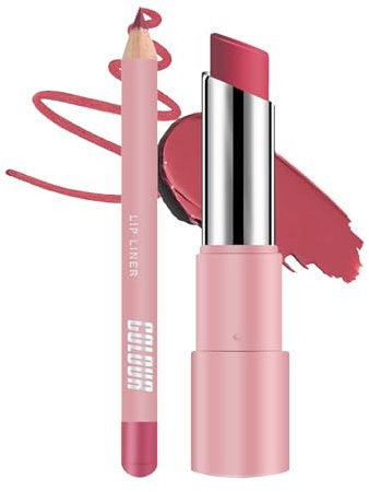 Balsamo Labbra Idratante, Tinta Rossetto per Labbra, Nutriente Lucidalabbra Opaco A Lunga Durata Effetto Volumizzante per Cura Giornaliera e Notturna