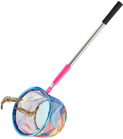 Kids Fishing Net | Extendable Frog Net,Non-Slip Handle Heavy-Duty Skimmer Toys for Catching Butterfly Outdoor Summer Game Toddler Camping