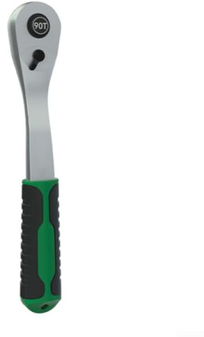 FortunateSweet 1/4'' Reversible Soft Grip Ratchet, Reversible 90 Tooth Socket Ratchet Wrench, for 3/8'' Ratchets