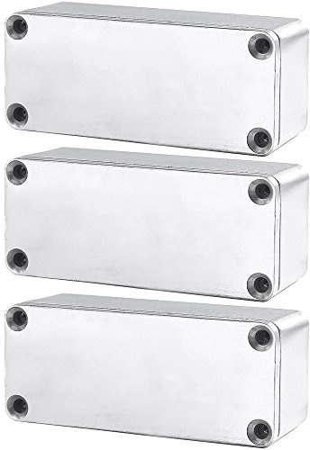 ESUPPORT 1590A 92x38x31mm Aluminium Metall Stomp Box Gehäuse Gitarre Effektpedal 3 Stück