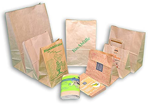 Rodenbacher Papieragentur GmbH 120 St. Bio Kompostbeutel 10 l, 200x160x360 mm, Kompostbeutel, Müllbeutel, Mülltüten, Biobeutel
