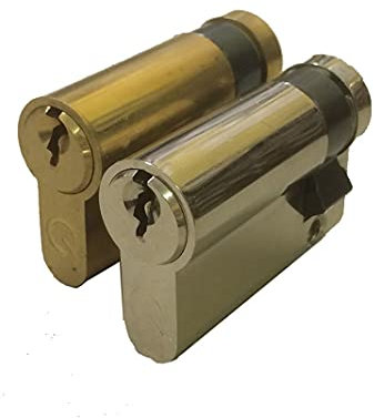 Euro Profile Half Size Garage Door Cylinder Blank Ext Gold Silver