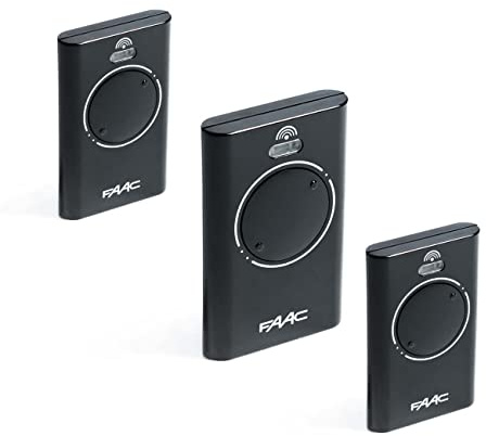 3x Handsender FAAC XT2 868 SLH LRB schwarz (7870091)