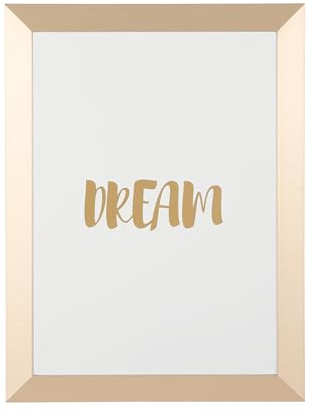 Bi-Office, Whiteboard Kamashi Dream, magnetisch, trocken abwischbar, Gold MDF-Rahmen, 45x60cm