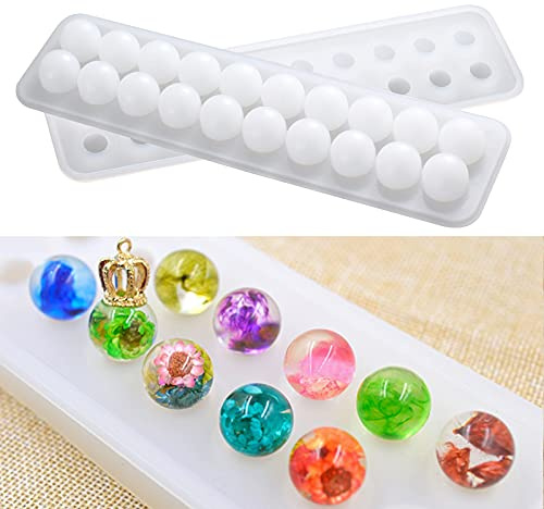 Mayitr Kugeln Silikon Form Gießform für Schmuck Anhänger Schmucksachen DIY