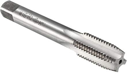 sourcing map Gewindebohrer M16 x 2mm Rohrgewindeschneider HSS Einschnittgewindebohrer Rechtsgewinde Maschinengewindebohrer H2-Härte für Elektrisch Bohrer Fräser Industrie Reparatur