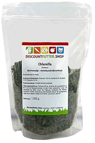 Chlorella (1 kg) die Poweralge für Pferde | Pellet | hoch an Protein | ohne Zusätze, Getreide, Konservierungsstoffen | vegan | Pferd und Hund |