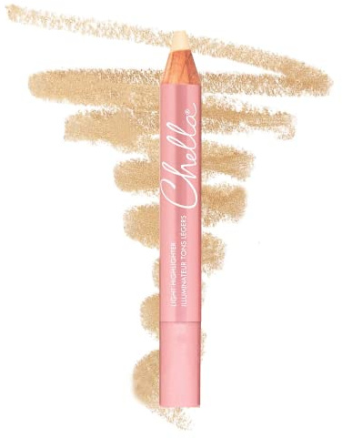 Chella Highlighter Pencil, Light - Vegan, Cruelty Free, Paraben Free, Gluten Free - Use as a Highlighter, Concealer and Under Eye Liner