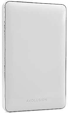 Avolusion T1 Series 1TB USB 3.0 Portable External Gaming Hard Drive (for Xbox One X, S & Series X|S - Pre-Formatted) White