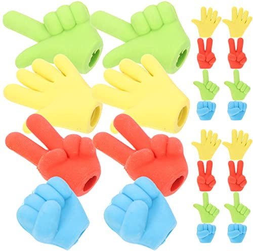 Operitacx Stück Bleistift Radiergummis Gummi Bleistift Top Radiergummis Lustige Radiergummi Topper Stein Papier Schere Top Cap Preise Für