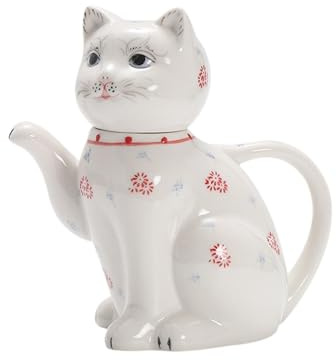 MagiDeal Simpatico Gatto teiera caraffa per Acqua teiera in Ceramica Bicchieri per casa da tè Ristorante Domestico