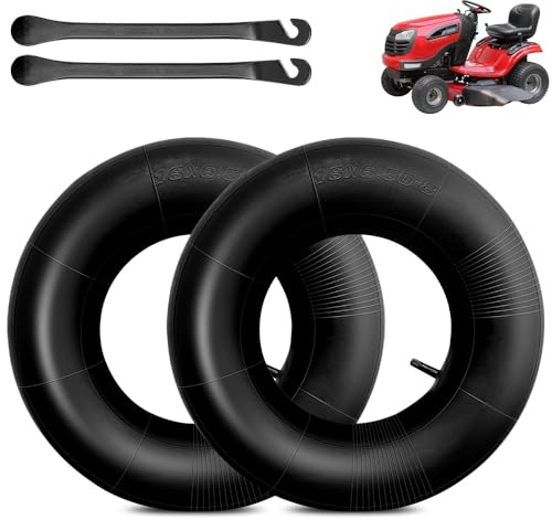 mizikuu 16x6.50-8 Chambre à air, 2x Pneu Brouette Tubes Intérieurs de Remplacement pour ATV Quad 4 roues chariot de Golf tracteur tondeuse à gazon motoculteurs rampes brouette remorque utilitaire