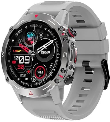 Cool Smartwatch skärm Amoled Adventure silikon grå (hälsosamtal...), grå, medium