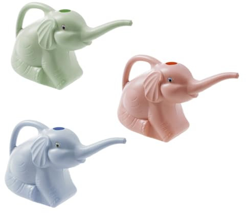CIYODO Lot De 3 Arrosoirs Mignons en Forme Déléphant pour La Maison Et Le Jardin
