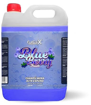 FULLCARX Blueberry Foam 5L Blaues Autoshampoo Aktivschaumreiniger, Hohe Konzentration, Kapselt Schmutz ein, Hohe Schaumkraft Snow Foam Auto Shampoo, Waschen Reinigung Detailing Professional Produkt