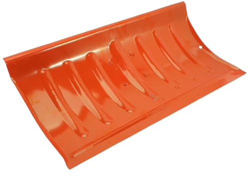 SEWOART Schneeschaufel Kopf Aus Robustem Stahl Flache Form Langlebiges Eisbrecher Werkzeug Für Auto Fahrrad Fenster Praktischer Schneeschieber Im Außenbereich Orange