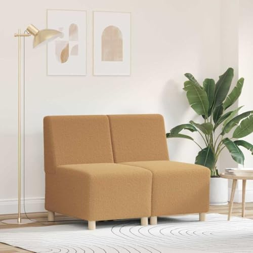 QJBSAVVA Moderne Cord Couch Beige 55 x 74 x 82 cm 2er Set mit Atmungsaktivem Cordstoff Minimalistisches Design für Wohnzimmer Schlafzimmer oder Balkon