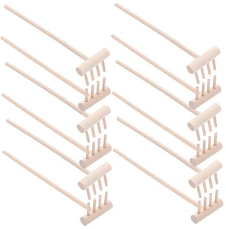 BESPORTBLE 24pcs Mini Wood Sand Rake Small Handheld Zen Garden Tools for Sandboxes Bonsai Gardening Tabletop Meditation Portable Sand Art Accessories