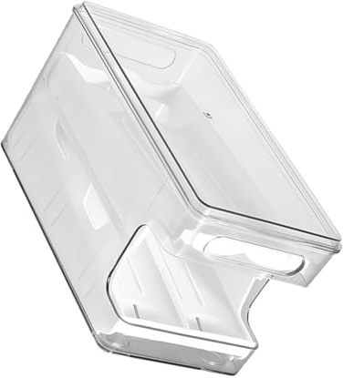 DEARMAMY Organizador de Huevos Apilable para Nevera Diseño de Doble Capa, Gran Capacidad y Material Pet y Pp para Almacenamiento Seguro en Cocina y Refrigerador