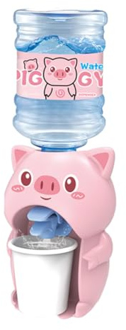 Parliky Mini Dispensador de Agua, Juguete Educativo en Forma de Cerdito, Plástico Duradero, Tamaño Mini, Adecuado para Juegos Interiores y Exteriores, Fuente de Agua Color Color Aleatorio